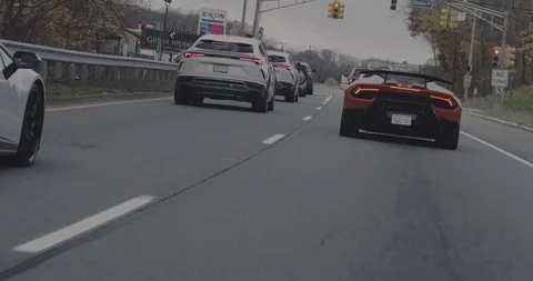 Row of Lamborghini Urus' Stock Footage 105122434