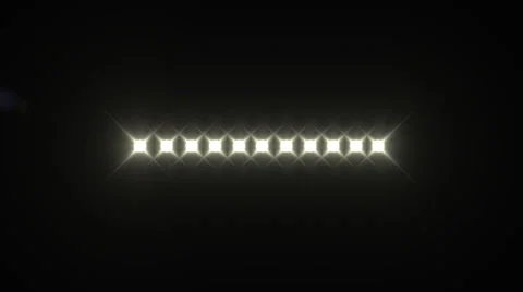 Row of  lights from a stage Stock Footage 39794491