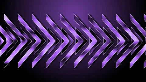 Row of metallic chevron arrows in repeating pattern on dark gradient backgr.. Stock Footage 334750357