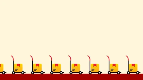 Row of Pallet Movers Stock Footage 336062116