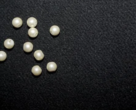 Row of Pearl strings abstract background Stock Photos