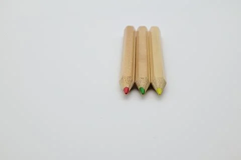 Row of pencils Stock Photos