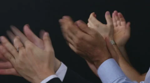 Row of people clapping hands Vidéo 42228570