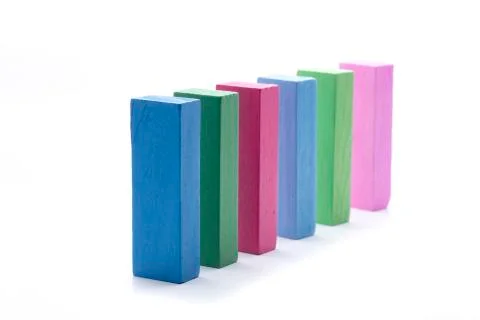 Row of pieces Stock Photos