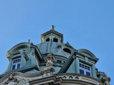 Row of skylights in different dicrections Stock Photos