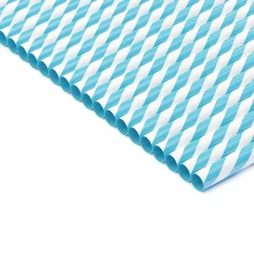 Row of straws 写真素材