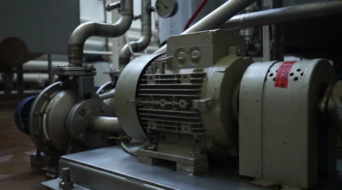 Row of tanks in microbrewery Stock Footage 62762244