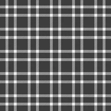 Row textile texture seamless, fuzzy fabric pattern check. Printout plaid ta.. Stock Illustration
