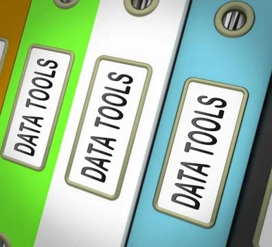 Row Of Three Files For Getting Organized Stock-Illustration