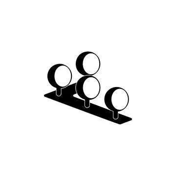 Row of trees icon. Element of parks and landscape icon. One of the collections Illustrazione stock