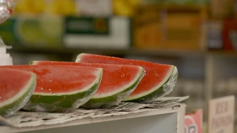 Row of watermelons Stock Footage 90406607