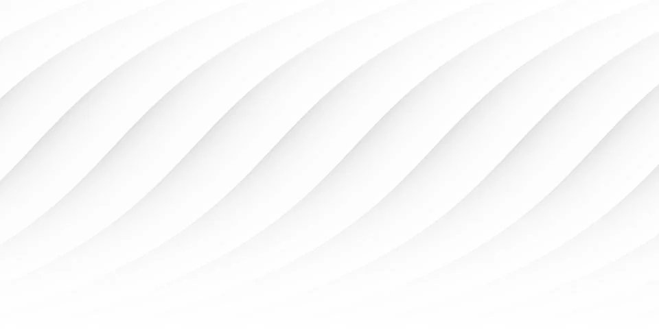 Row of white soft curves, waves or dunes geometrical background wallpaper b.. Stock Illustration