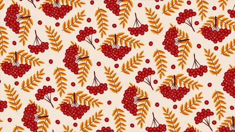 Rowan background on a seamless loop Stock Footage 314499770