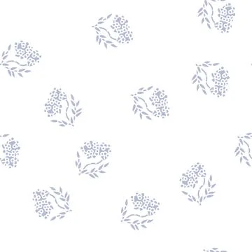 Rowan berry glyph seamless pattern Illustrazione stock