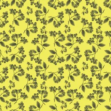 Rowan Pattern Yellow Stock Illustration