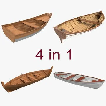 Rowboats Collection 2 3D Model