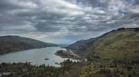Rowena Crest Oregon Time Lapse Stock Footage 64304066