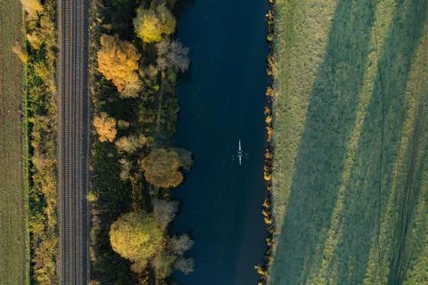 Rower from above 写真素材