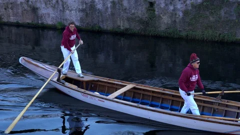 Rowers in Milan Stock Footage 123070890