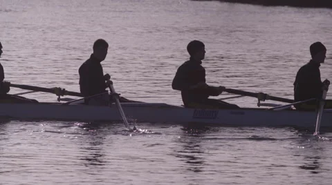 Rowers Resting During Training Session 스톡 동영상 47587692