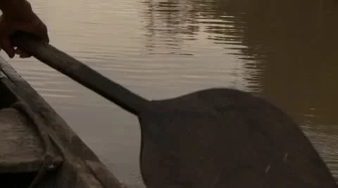 Rowing, Amazon River Stock Footage 10798588