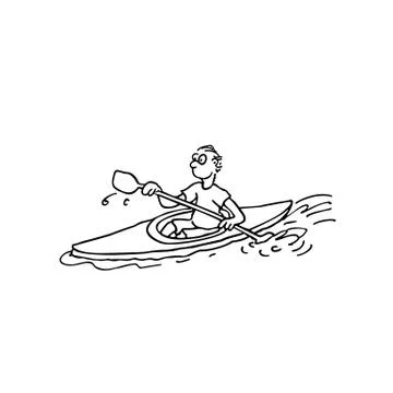 Rowing Athletes Illustrazione stock