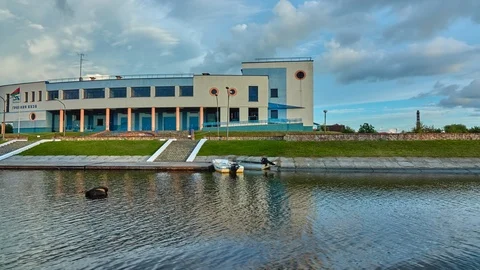Rowing base in Kobrin, Belarus Stock Footage 104926224