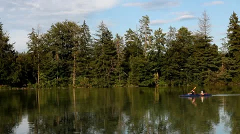 Rowing in Bavaria Video stock 10562418