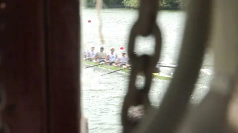 Rowing from boat 1 Stock Footage 47524926