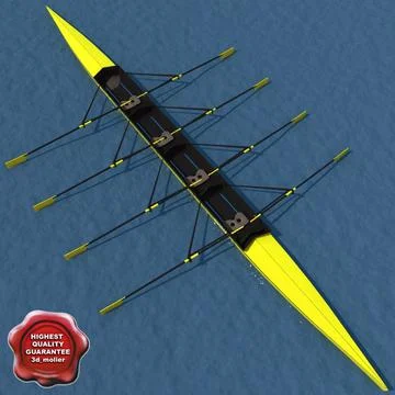 Rowing boat 3D Model
