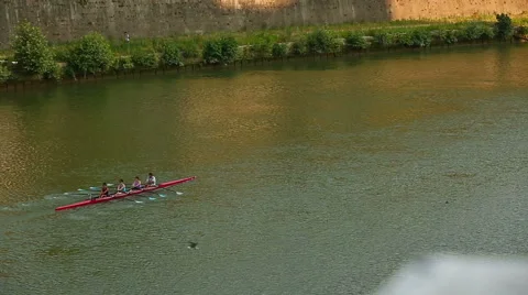 Rowing Boat Stock Footage 53239821