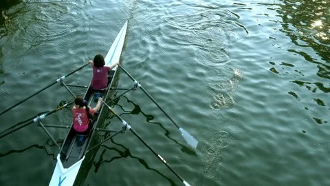 Rowing boat Stock Footage 106557362