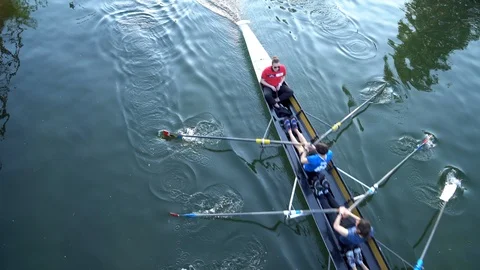 Rowing boat Stock Footage 106557402