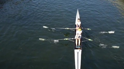 Rowing boat Video stock 106610195