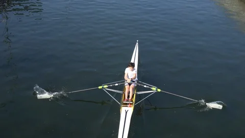 Rowing boat Stock Footage 106610261