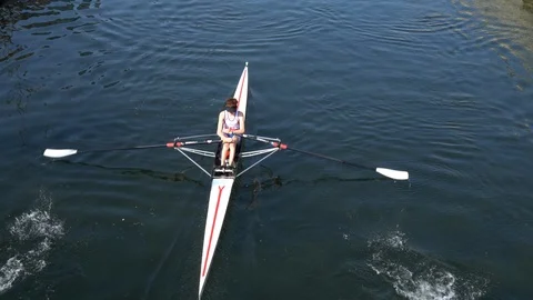 Rowing boat Video stock 106610270