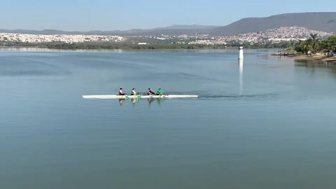 Rowing boat 스톡 동영상 165569697