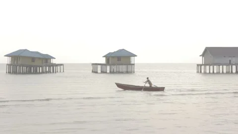ROWING BOAT Stock Footage 199934368