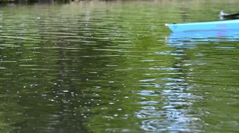 Rowing boat with reflections Stock Footage 11077156