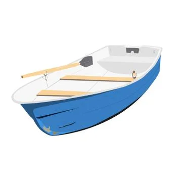 Rowing boat vector illustration Stock Illustration