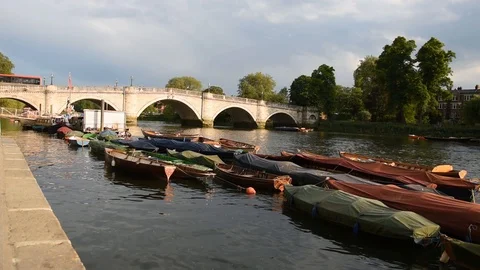 Rowing boats Stock Footage 90376761