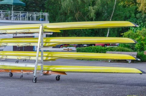 Rowing boats Stock Photos