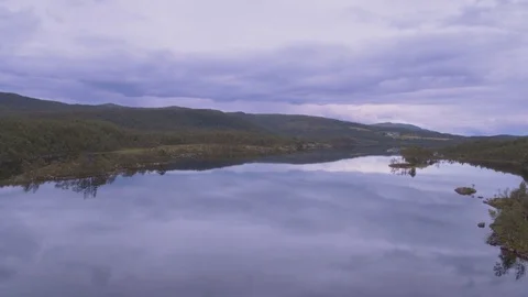 Rowing on a calm lake Stock Footage 79481227