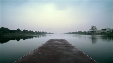 Rowing competition with the channel Stock Footage 25826817