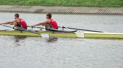 Rowing competitions Stock Footage 45286513
