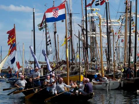 Rowing crew Stock Photos