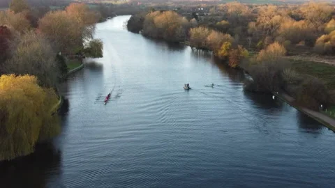 Rowing Eight on the River Thames Video stock 170793308