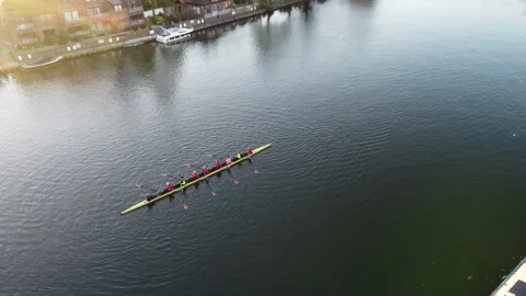 Rowing Eight on the River Thames Video stock 170793622