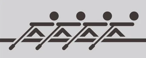 Rowing icon Stock Illustration