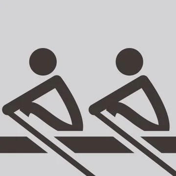 Rowing icon Stock Illustration